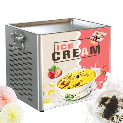 China Modern Snack Factory Commercial In Qatar Pan Dish Ice Roll Machine Fried Ice Cream For Sale for sale