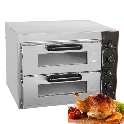 China Hotel small price big business 2 deck electronic table oven toaster brand new bakery equipment for cake for sale