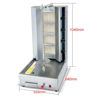 China BBQ lamb table top gas automatic small size commercial industrial prices electric portable shawarma machine for home use for sale