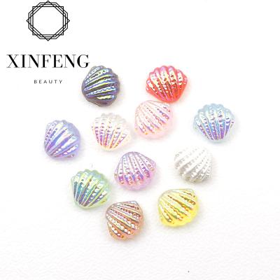 China A Variety Of Styles And Full Color DIY Nails 3D Art Resin Three-Dimensional Aurora Shell Jewelry Color Japanese Nail Sticker for sale