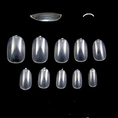 China Factory Price Full Cover Full Cover Oval Little Finger Nails Clear False Nail Tips 2020 Korea Oval for sale