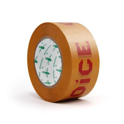 China High Quality Printed Clear Fragile Plastic Bopp Packing Tape for sale