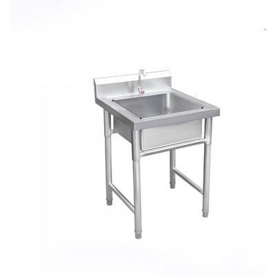 China Modern Kitchen Sink Factory Supply Square Single Size Commercial Stainless Steel for sale