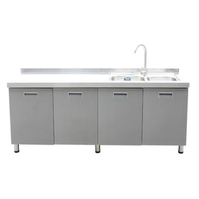 China Modern Custom Style Lengthen Many Choice Kitchen Stainless Steel Sink Cabinets for sale