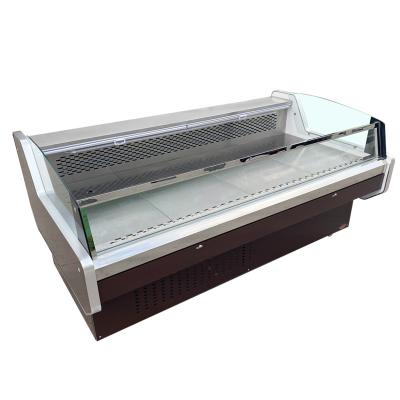 China Commercial Open Single-temperature Display Fridge Fresh Meat Display Fridge for sale