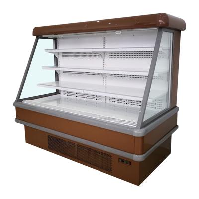 China Single-temperature Supermarket Display Refrigerator Fruit Vegetables Milk Display Refrigerator for sale