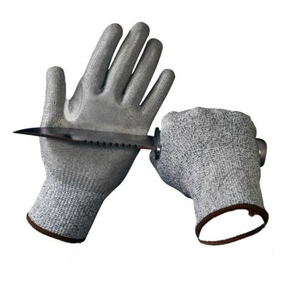 China Anti-cut Anti-cut Level 5 Protection Safety Work Cut Mining Safety Nitril Heavy Duty CE Gloves With PU Coated Palm Gloves for sale