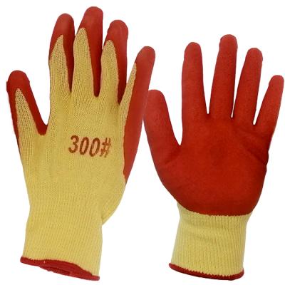 China Wholesale Industrial Glove Mens Mechanic Gloves Training Gloves High Visibility Thermal Working Latex Coated Gloves Polycotton Liner Latex Construction Coated Working Glove for sale