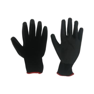 China Best Quality General Purpose Yard Customize Polyester Coating Nitrile Coated Gloves For CE Safety Work Box Handler for sale