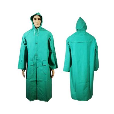 China Custom Raincoats Bachelorette Long Rainwear Custom Nylon PVC Flame Retardant Raincoat Men Rain Coat Jacket With Hood for sale