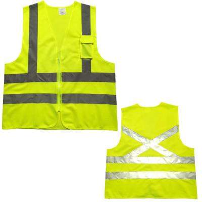 China High Quality Custom High Visibility Custom Construction Safety Vest Polyester Safety Warning Personal Reflective Vest Water Proof Vest for sale