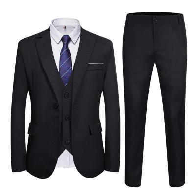 China Waterproof Casual Solid Mens Suits Business Wedding 3 Piece Suit For Men for sale