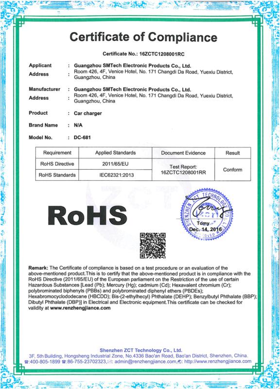 RoHS - Anhui Laiens Technology Co., Ltd.