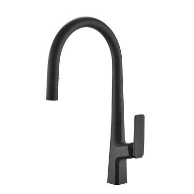 China Pull Out Spray High Quality Deck Mounted Brass Single Handle Pull Out Mixer Tap For Kitchen Sink for sale