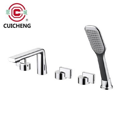 China High Quality Thermostatic Faucets Split Bathtub Faucet With Double Handles for sale