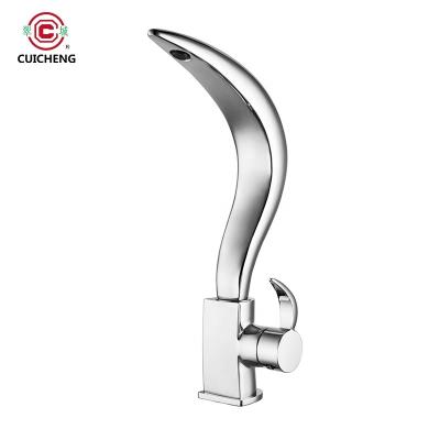 China New Moon modern sink mixer with snake shape spout for sale