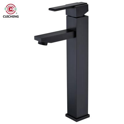 China Thermostatic Faucets Black High Quality Hot And Cold Plate Face Body High Bibcock for sale