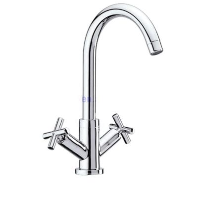 China Metered Faucets Double Levers Tall Basin Faucet 3306 for sale