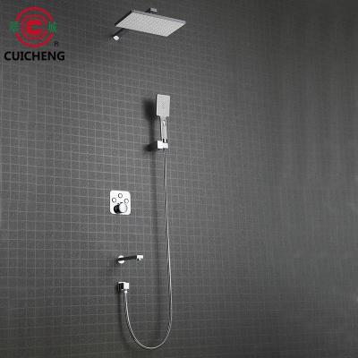 China Shower Triple Function Faucet Thermostatic Faucets Installation Hot And Cold Faucet for sale