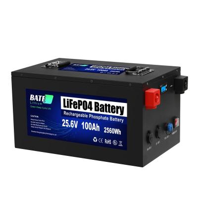 China Toys New Design 24V 100Ah LCD Display Multifunctional Lifepo4 Battery Pack For RV/Camper/Home Solar for sale