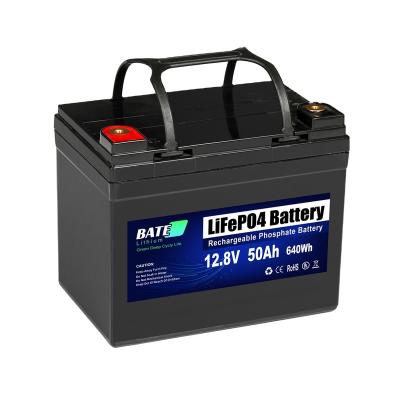 China Toys 640Wh 12.8V50AH Lithium Iron Phosphate Battery Pack 12V50A Deep Cycle Battery for sale