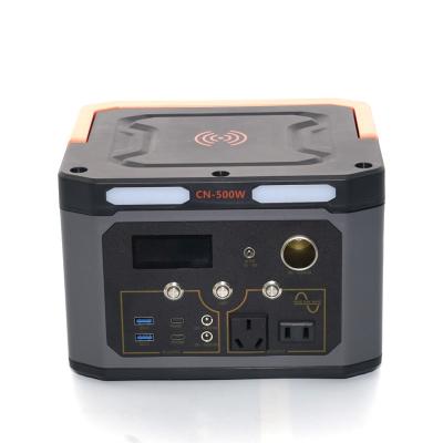 China Wireless Emergency Power Supply 500w 110v/220v Outdoor Portable Charging Station for sale