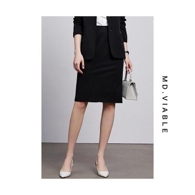 China 2022 Wholesale Breathable Simple Design Summer Office Uniforms For Women High Waist Mini Skirt Classic Black Dress for sale