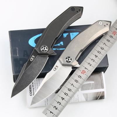 China ZT0095 Multi Functional Knife Supporting High Hardness Titanium Outdoor Combat Handle Alloy Folding Knife Tactical Hunting Knife for sale