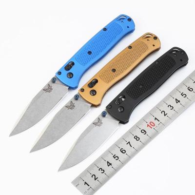 China Multi Functional Outdoor Aluminum Alloy Handle Double Action EDC Pocket Knife 535 Folding Knife Camping S30V Stone Wash Knife for sale