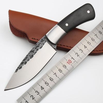 China Outdoor fixed high hardness steel handle double blade combat knife camping action hunting EDC pocket knife for sale