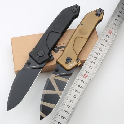 China Combat Knife Customized Outdoor Camping Folding Knife MF1 N690 6061-T6 Aluminum Alloy Hunting Tactical Combat EDC Knife for sale