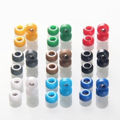 China High quality youth factory price profesional cnc fingerboard wheels with bearing for finger skateboard truck for sale