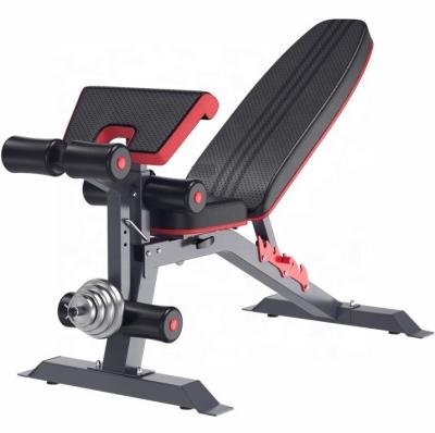 China Commercial Adjustable Solid 2021 Gym Safety Equipment Incline Weight Flat Dumbbell Bench Multi Function for sale