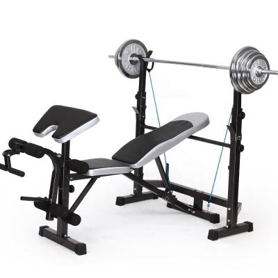 China New Safety Living Room Track Frame Multifunctional Barbell Squat Weight Lifting Household Fitness Gym Horizontal Push Up Bench Adjustable Bench for sale