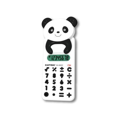 China 8 digits cartoon panda appearance CATIGA calculator electronic calculator general purpose solar handheld calculator for sale