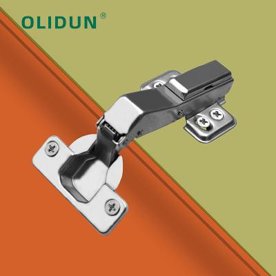 China Olidun European Style 45 Degree Special Angle Hydraulic Soft Closing Clip Hinge On Buffet Door Hinge With Two Hole Plate, Folding Table Hinge for sale