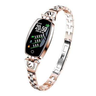 China Wonderful Touch Screen Wristband Fitness Tracker H8 Smart Women Girls Charming Smart Watch for sale