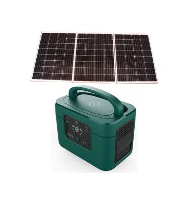 China 1200W Portable Power Generator 110V 220V Lithium Battery Solar Power Station Type C For Home Use for sale