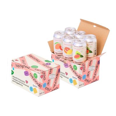 China Het Fruit Juice Paper Box Packaging van douanelogo eco friendly corrugated carton Te koop