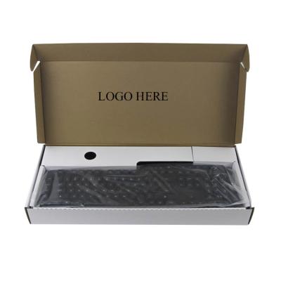 China Custom Logo Printed Cardboard Computer Keyboard Packing Shipping Box for sale