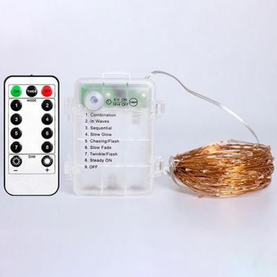 China China Factory Supply 8 Functions Remote Control Copper Wire Remote Control String Lights Christmas Decoration Lights Fairy Lights Starry String for sale