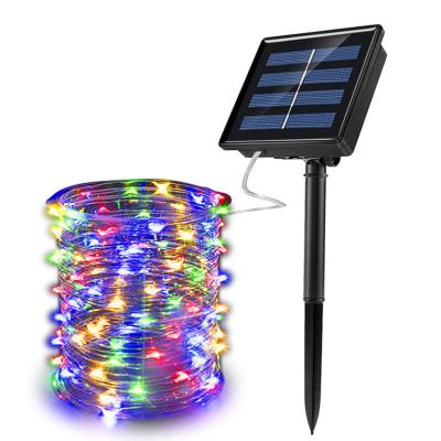 China Hot Amazon Sales Garden Solar Power Copper Wire String Lights Outdoor Waterproof Solar Energy Fairy Lights String for sale