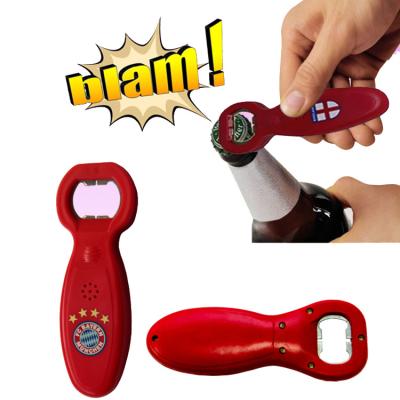 China Real Shenzhen Factory Product Viable Voice Plastic Talking Beer Bottle Opener Cola Opener With Sound Player Music Beer Opener for sale