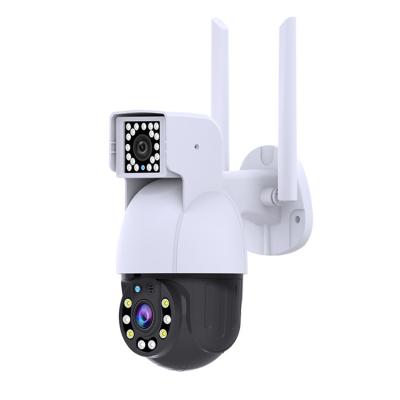 China PTZ wireless wifi night vision cctv dual camera HD NIGHT VISION dual lens mobile IP camera for sale