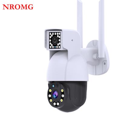 China NIGHT VISION Security WiFi Camera 1080P Surveillance Video Dual Lens CCTV PTZ Wifi Outdoor Wireless IP Camera for sale