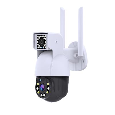 China Double lens home security wifi IP NIGHT VISION ptz cameras system 4k wireless outdoor night vision good quality for sale