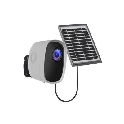 China NIGHT VISION 2.4G Wi-Fi Supported Battery 1080P 2Mp Powerspotlight Home Security Outdoor Wireless Solar Camera for sale