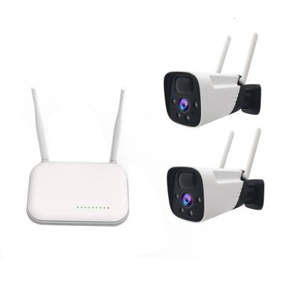 China WiFi Night Vision Low Power 3MP Home Security Control System Battery Consumption Base Wireless Camera Station Integrated Set for sale