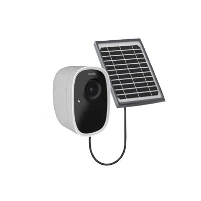 China NIGHT VISION 1080P Wifi Camera Solar Panel Security Camera Floodlight Wire Free Outdoor Security Camera for sale