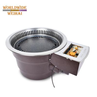 China Easily assembled korean barbecue grill/korean barbecue equipment/smokeless korean grill for sale